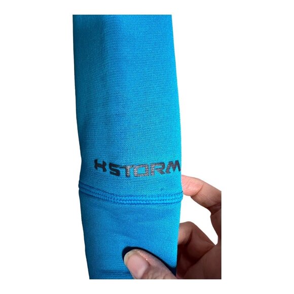 Under Armour UA Storm Youth Sweatshirt Hoodie Size S YSM blue gray fall chilly - Picture 3 of 6